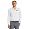 Century 21 Everest Nike Mens Long Sleeve Polo (White embroidery) - Image 2