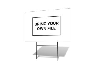 Other Brokerages | 'Bring-Your-Own-File' Open House Sign 18"x24" w/H-Stake