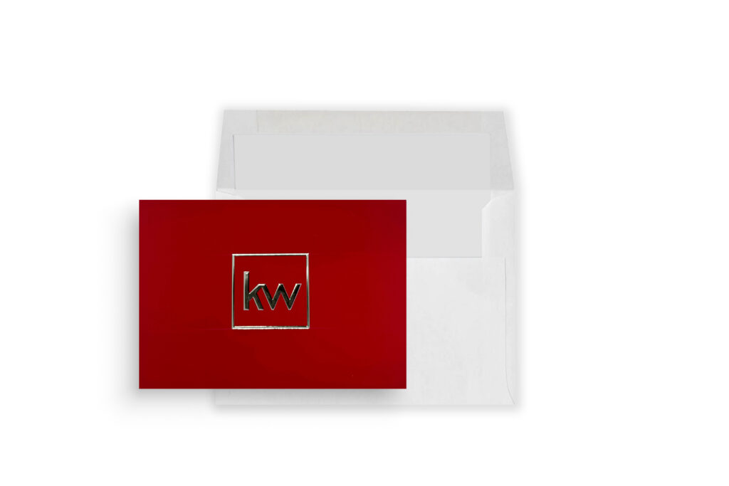 Keller Williams | Red Square Logo Foil Greeting Card